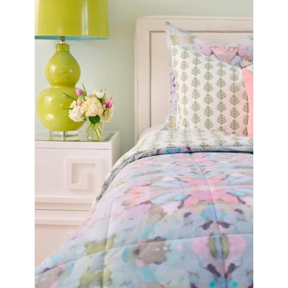 Laura Park $460 Martini Olives Comforter Twin 3 piece Set